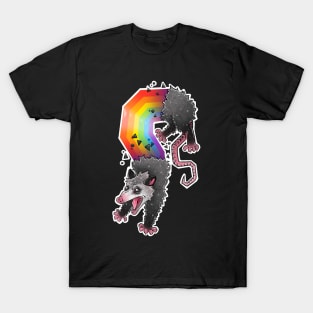 Rainbow Scream Possum T-Shirt